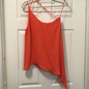 One shoulder asymmetrical top
